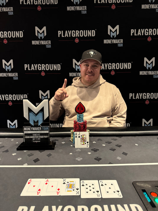 MITCHELL JACKO ($18,980) Wins Event 17  $500 Moneymaker Monster Stack NLH $25,000 GTD