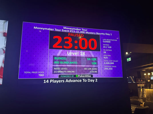 Event #13 Day 1 $1000 Moneymaker Mystery Bounty NLH (Re-Entry)