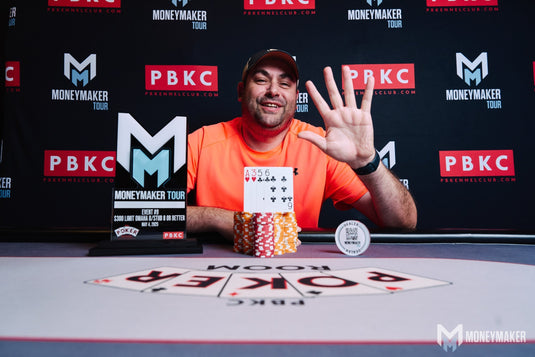 Jay Kerbel ($2,500) Wins his Fifth Moneymaker Trophy, $300 Limit Omaha 8 or Better (Re-Entry)