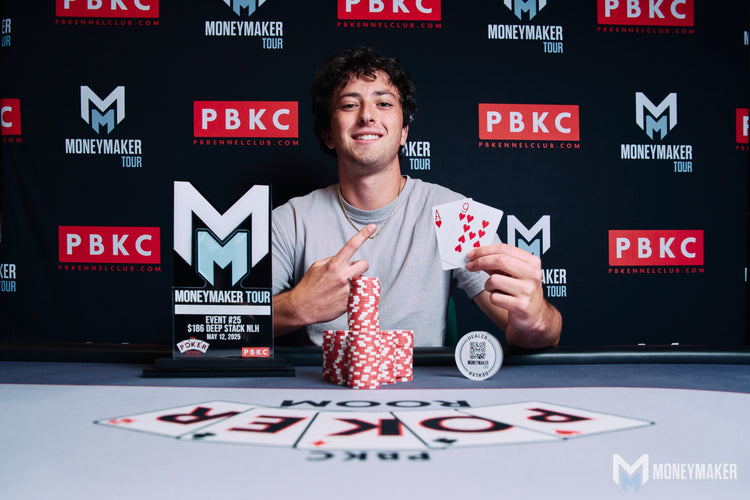 Bennett Reeves ($2,434)  Winning $186 Moneymaker Deep Stack NLH (Re-Entry) in a two way chop